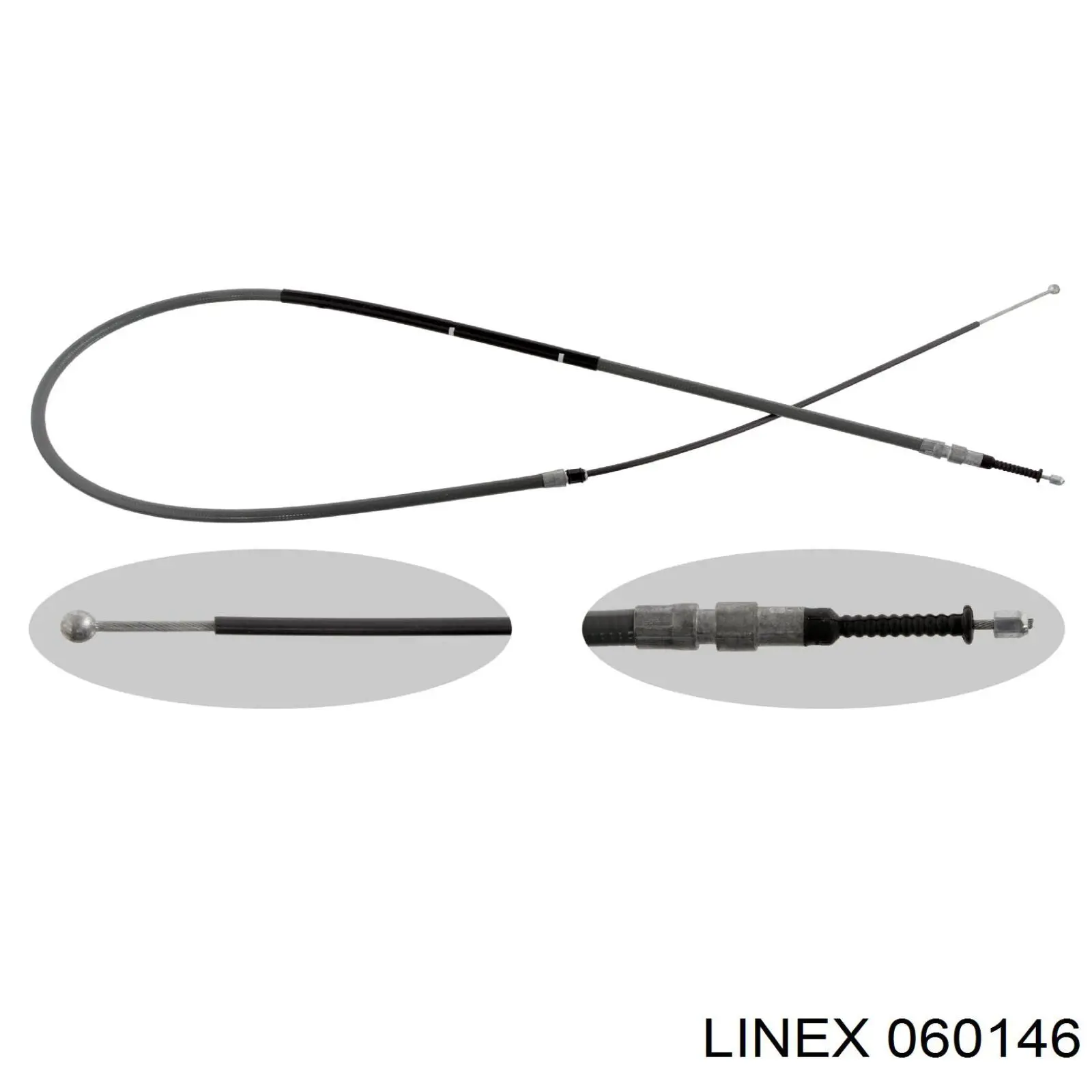 06.01.46 Linex cable de freno de mano trasero izquierdo