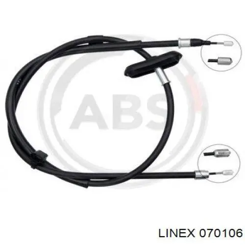 070106 Linex Cable de freno de mano trasero derecho/izquierdo