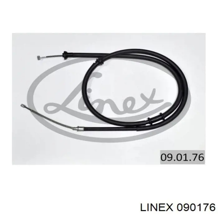 09.01.76 Linex cable de freno de mano trasero izquierdo