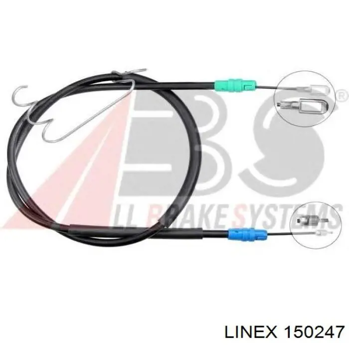 15.02.47 Linex cable de freno de mano trasero izquierdo