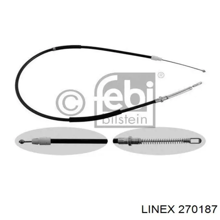 RM4309 Goodrem cable de freno de mano trasero derecho/izquierdo