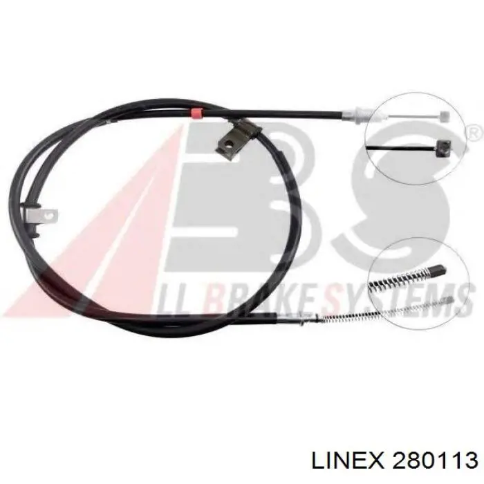 28.01.13 Linex cable de freno de mano trasero derecho