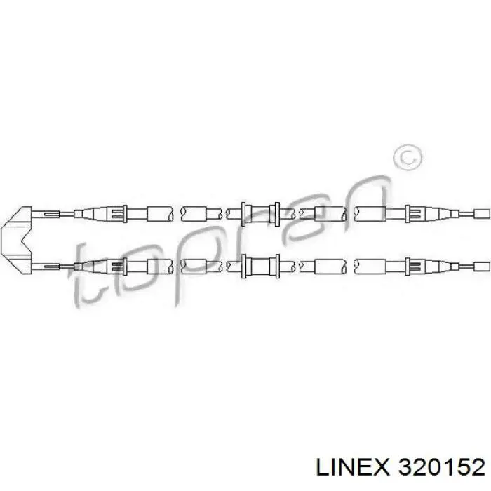 32.01.52 Linex cable de freno de mano trasero derecho/izquierdo