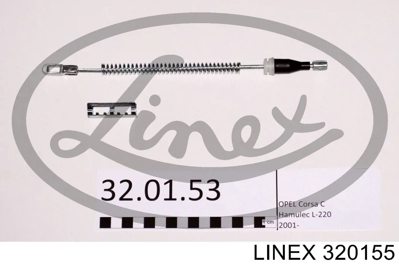 32.01.55 Linex cable de freno de mano trasero derecho