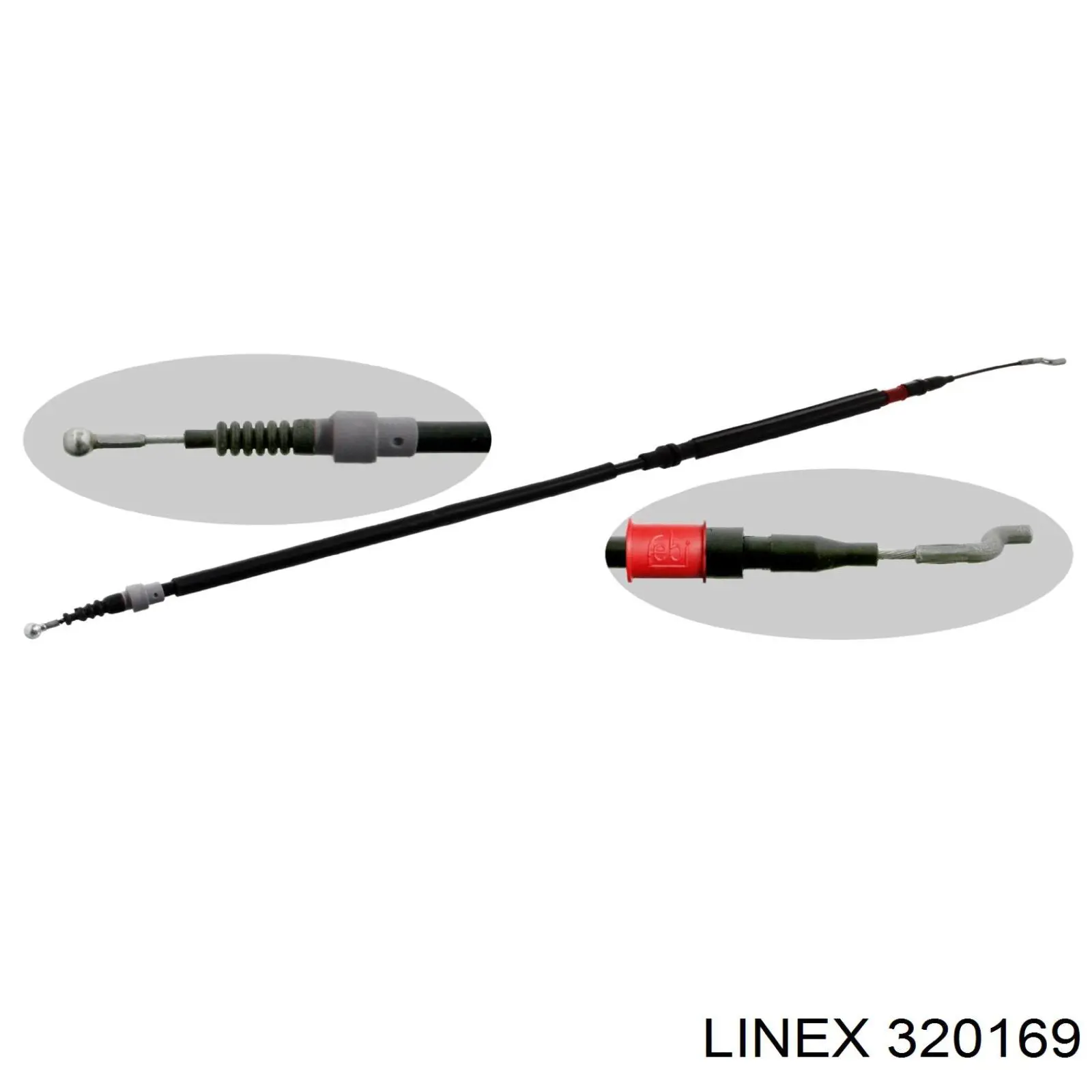 32.01.69 Linex cable de freno de mano trasero derecho/izquierdo