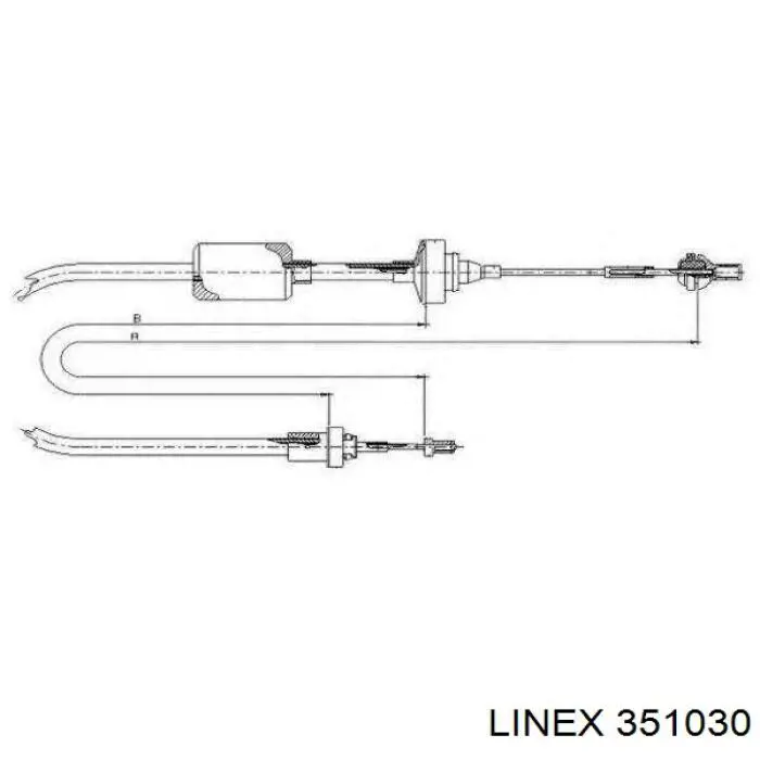 351030 Linex cable de embrague