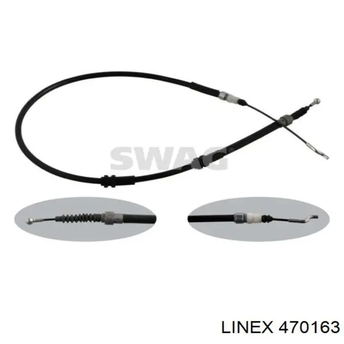 47.01.63 Linex cable de freno de mano trasero derecho/izquierdo