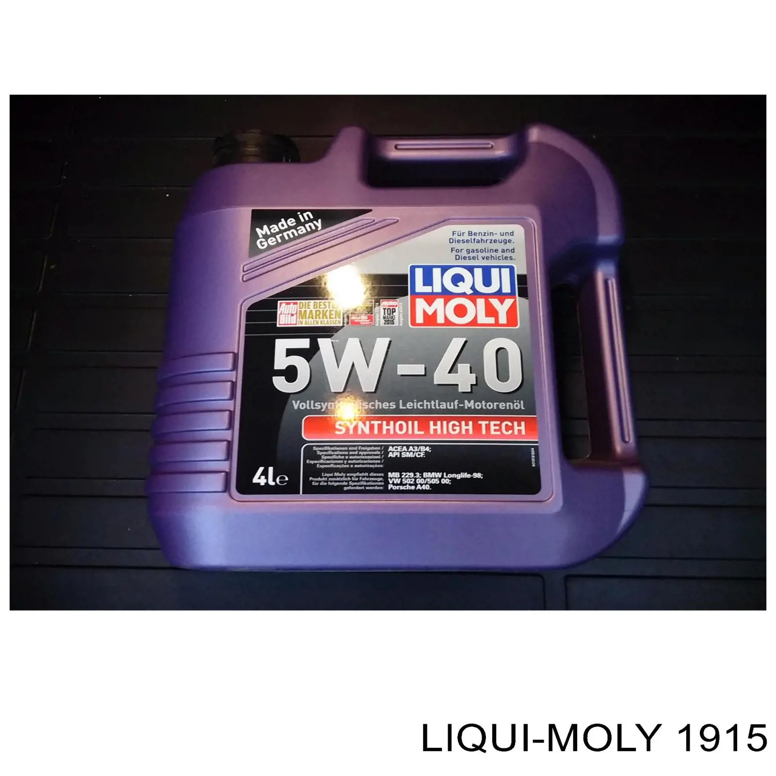 Liqui Moly Synthoil High Tech Sintético 4 L (1915)