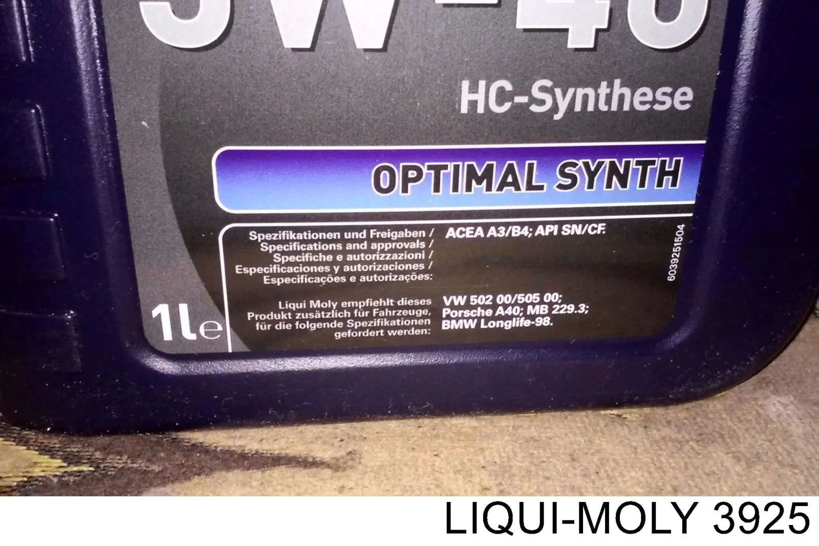 Aceite motor Liqui Moly 3925 precio, desde 11,12 EUR