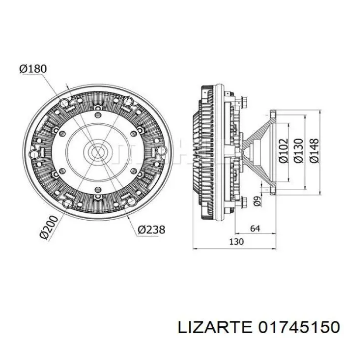 01745150 Lizarte cremallera de dirección