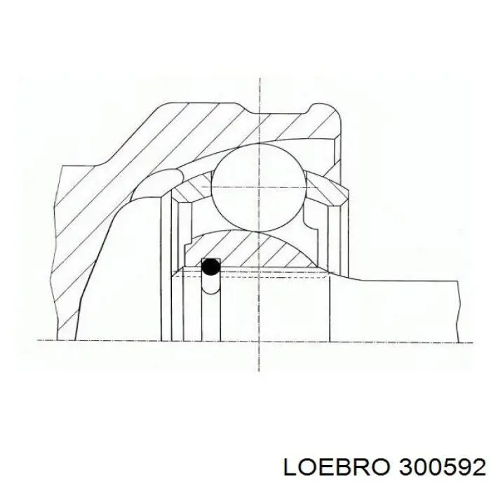 300592 Loebro trípode, árbol de transmisión