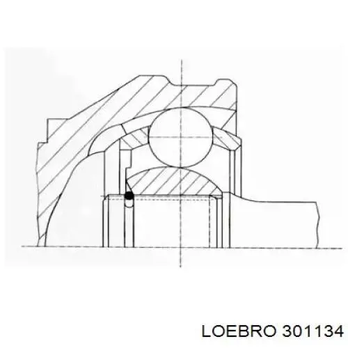 301134 Loebro junta homocinética interior delantera