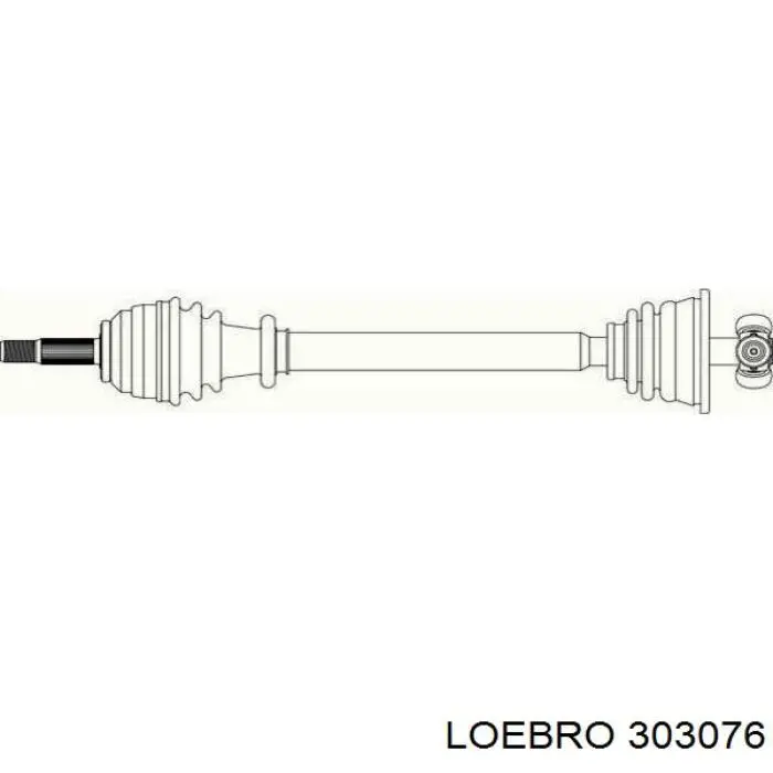 303076 Loebro árbol de transmisión delantero izquierdo