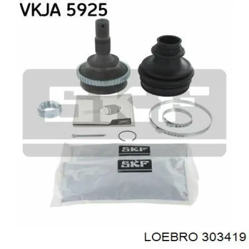 Junta homocinética exterior delantera GKN-Spidan 303419