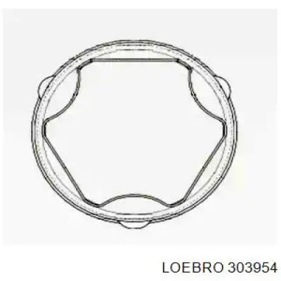 303954 Loebro fuelle, árbol de transmisión delantero interior