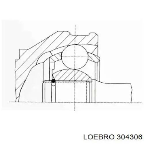 304306 Loebro junta homocinética exterior delantera