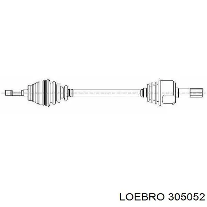 305052 Loebro árbol de transmisión delantero izquierdo