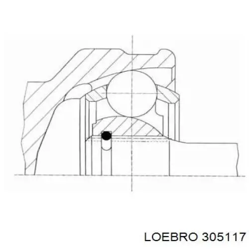 305117 Loebro junta homocinética exterior delantera