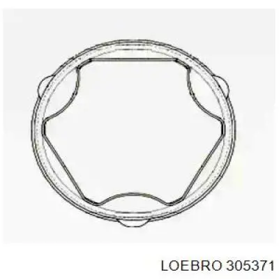 305371 Loebro fuelle, árbol de transmisión delantero interior