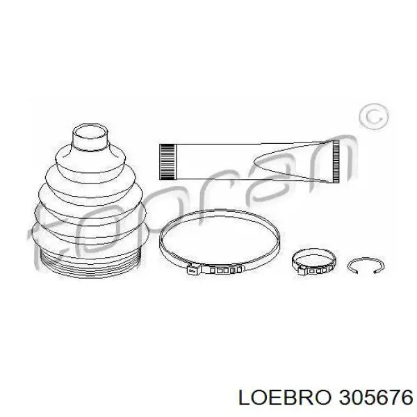 Fuelle, palier delantero exterior Loebro 305676 precio, desde 11,37 EUR