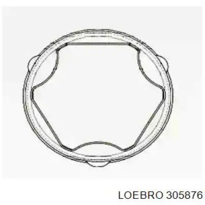 305876 Loebro fuelle, árbol de transmisión delantero exterior