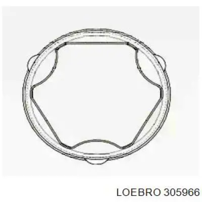 305966 Loebro fuelle, árbol de transmisión delantero interior