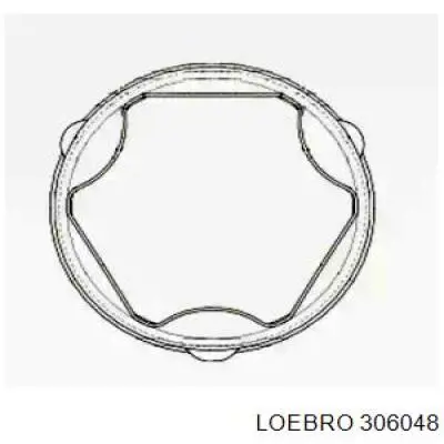 306048 Loebro fuelle, árbol de transmisión delantero interior derecho