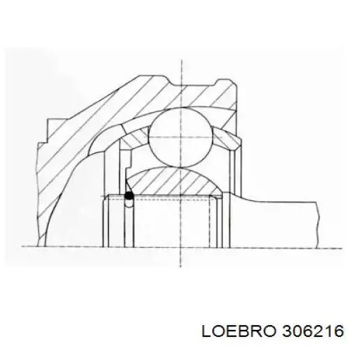 306216 Loebro junta homocinética exterior delantera