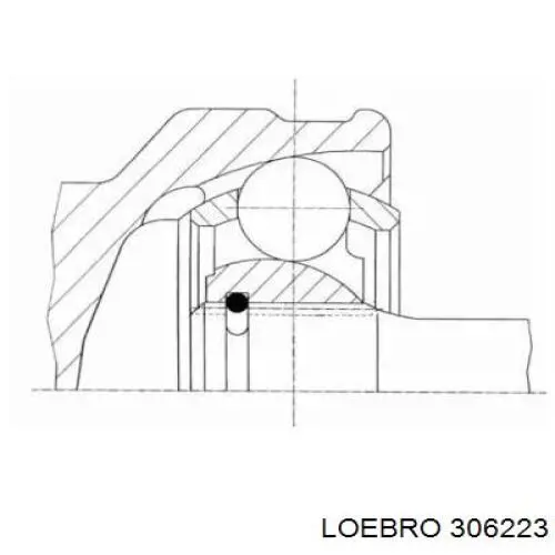 306223 Loebro junta homocinética exterior delantera