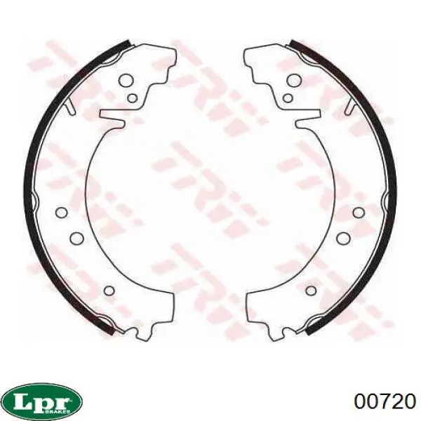 Zapatas de freno traseras LPR 00720