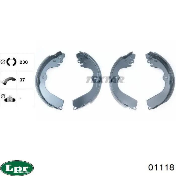 Comprar 01118 LPR Zapatas de freno