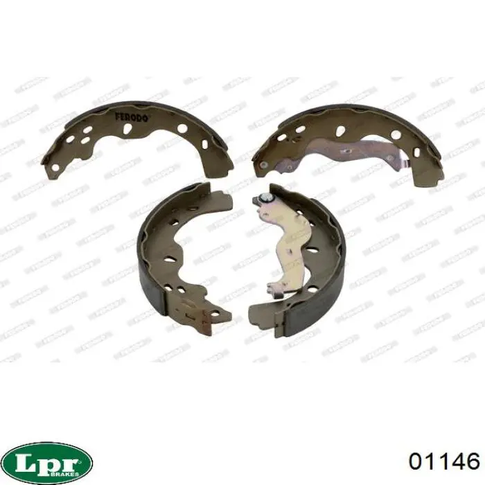 Zapatas de freno traseras LPR 01146