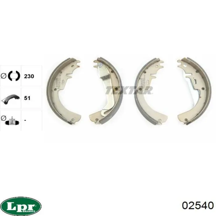 Comprar 02540 LPR Zapatas de freno