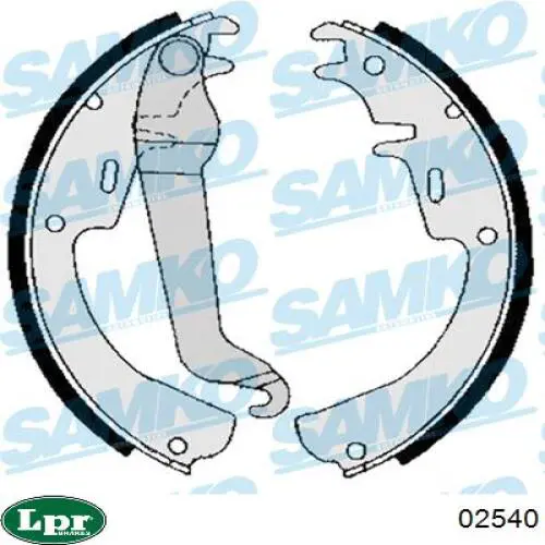 Zapatas de freno 02540 LPR