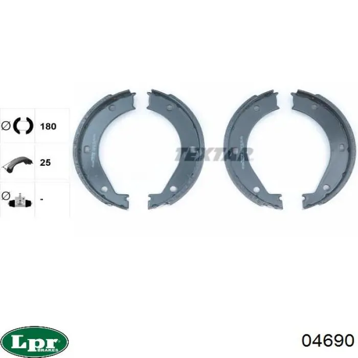 Juego de zapatas de frenos, freno de estacionamiento BMW 5 E28