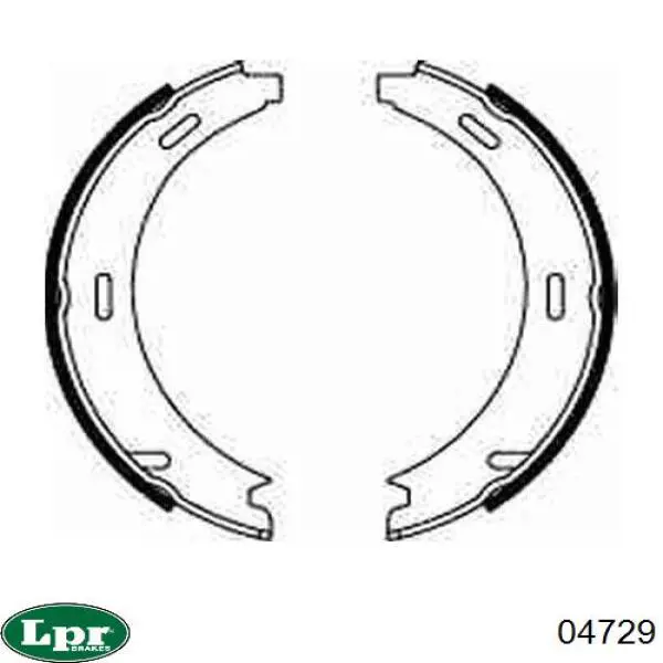 Juego de zapatas de frenos, freno de estacionamiento Mercedes E C124