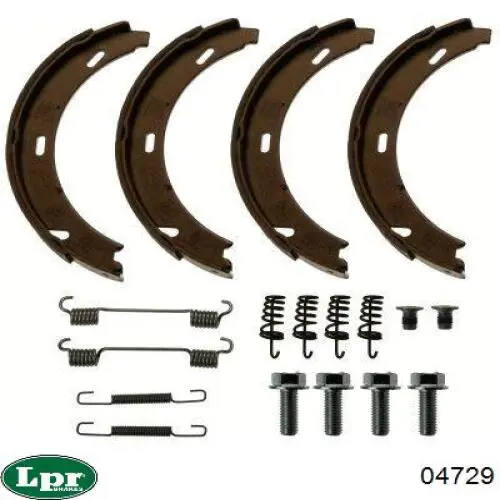 Juego de zapatas de frenos, freno de estacionamiento Mercedes E C124