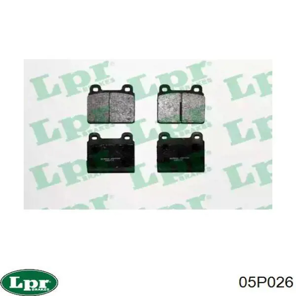 Pastillas de freno 05P026 LPR