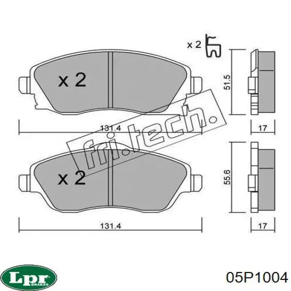 Pastillas de freno delanteras Opel Corsa F08, F68