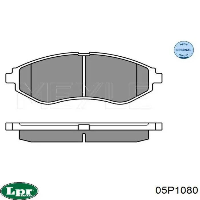 05P1080 LPR pastillas de freno delanteras