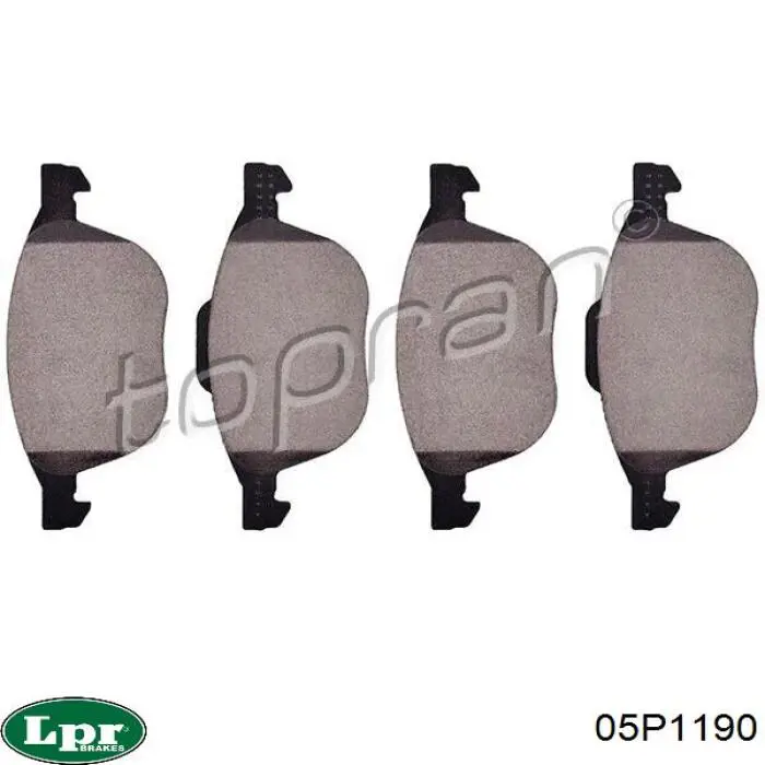 Comprar 05P1190 LPR Pastillas delanteras de freno