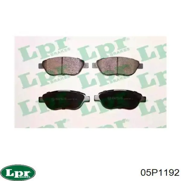 05P1192 LPR Pastillas delanteras