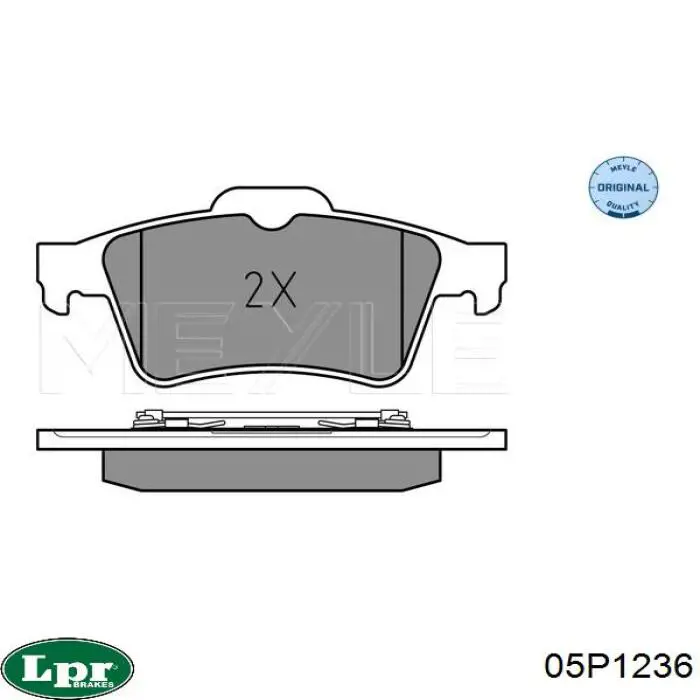Pastillas traseras de freno LPR 05P1236 precio, desde 24,94 EUR