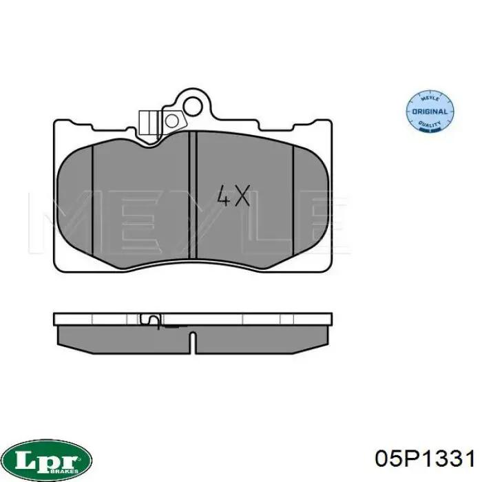 05P1331 LPR pastillas de freno delanteras
