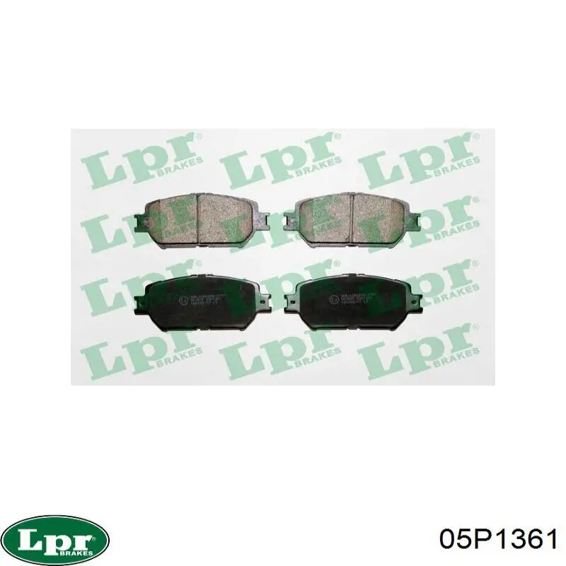 05P1361 LPR Pastillas delanteras