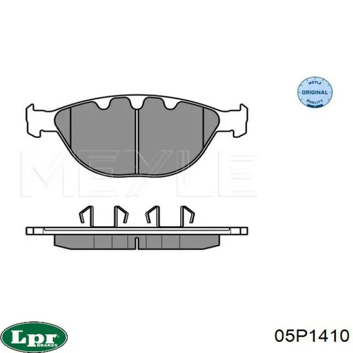 05P1410 LPR pastillas de freno delanteras