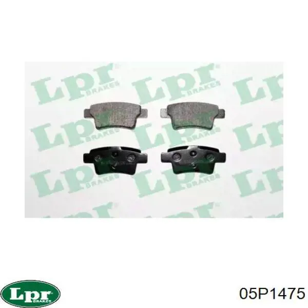 05P1475 LPR Pastillas freno traseras