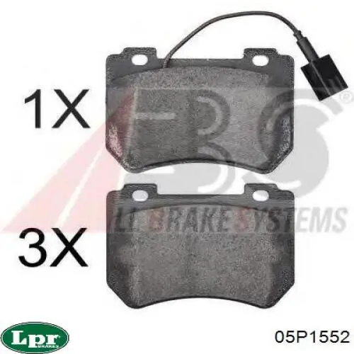 05P1552 LPR Pastillas delanteras