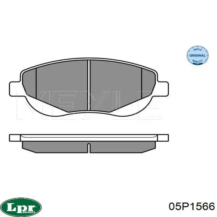 05P1566 LPR pastillas de freno delanteras