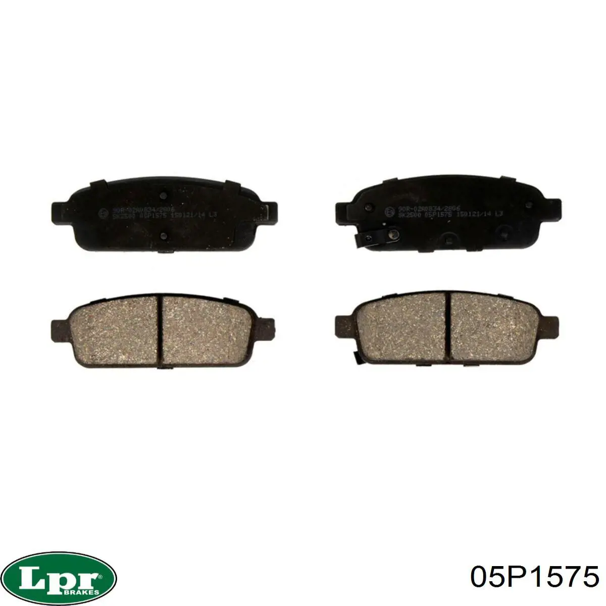Pastillas de freno traseras 05P1575 LPR